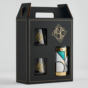 Verdigris Gin 750ml Gift Pack with Two Glass Tumblers