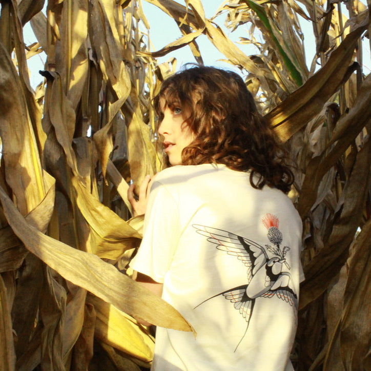 Thistle Dew Sparrow T-Shirt - Butter