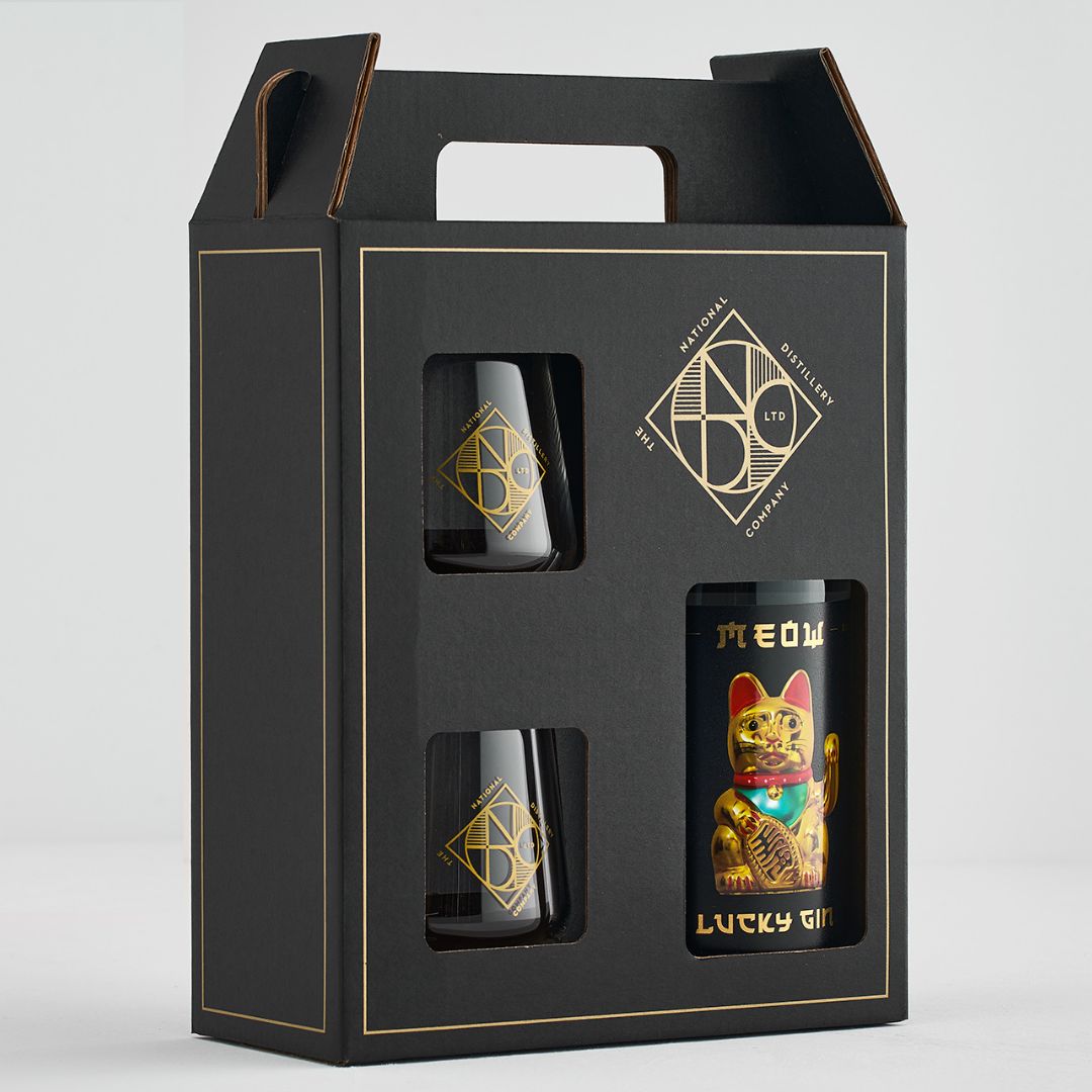 Verdigris Gin 750ml Gift Pack with Two Glass Tumblers